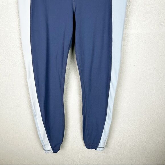 Athleta Two Toned Blue Soft Leggings Size Small - Picture 3 of 8